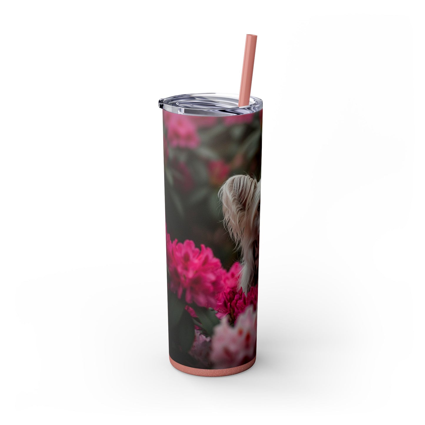 Skinny Tumbler with Straw – 20 oz Stainless Steel Cup