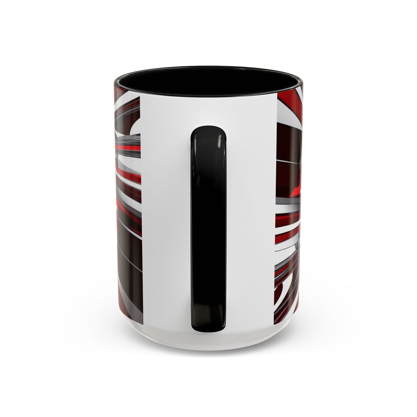 Optical Illusion Accent Mug – Ceramic Coffee Cup