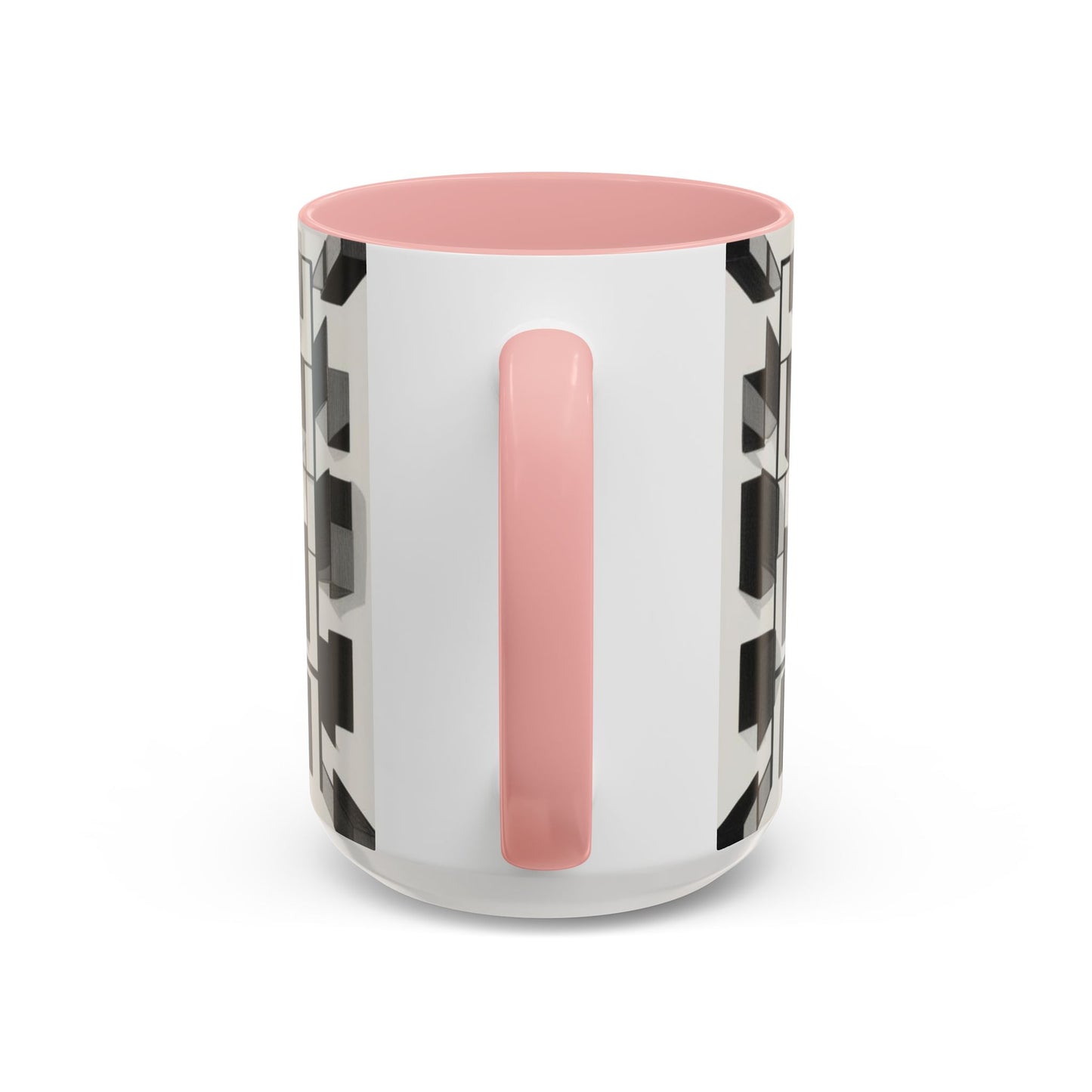 Optical Illusion Accent Mug – Ceramic Coffee Cup