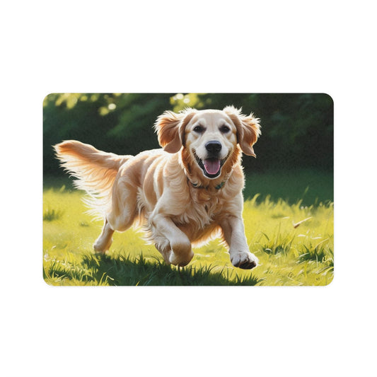 Pet Food Mat (12x18) - Flat Coated Retriever