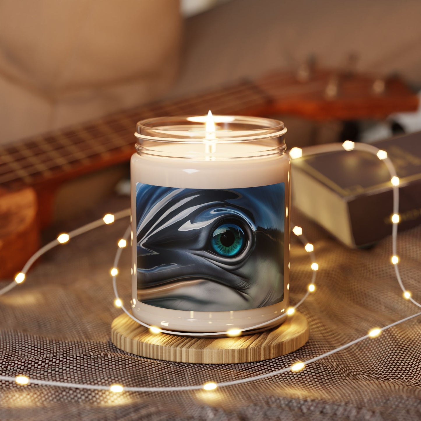 Close Up of a Dolphin's Eye- Scented Soy Candle, 9oz