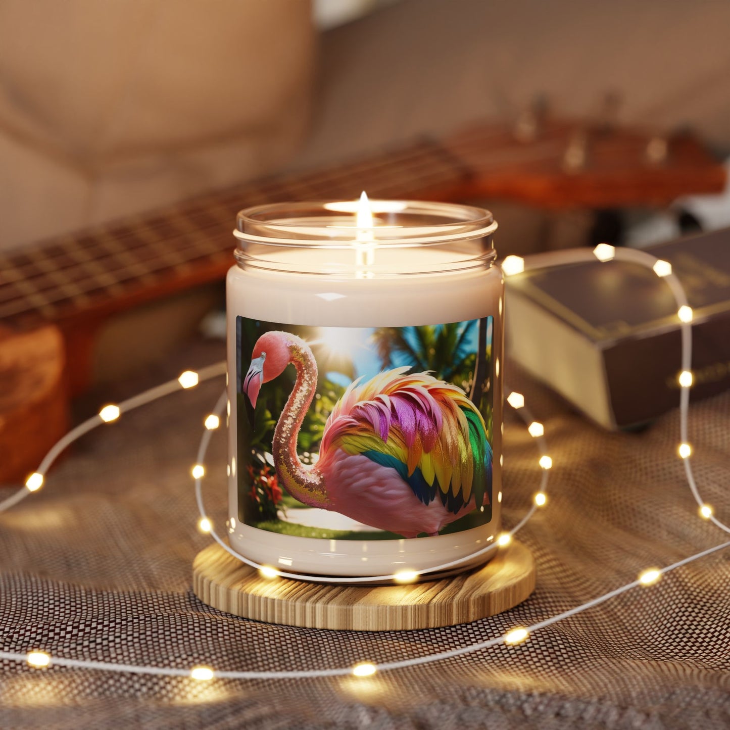 Rainbow Flamingo- Scented Soy Candle, 9oz