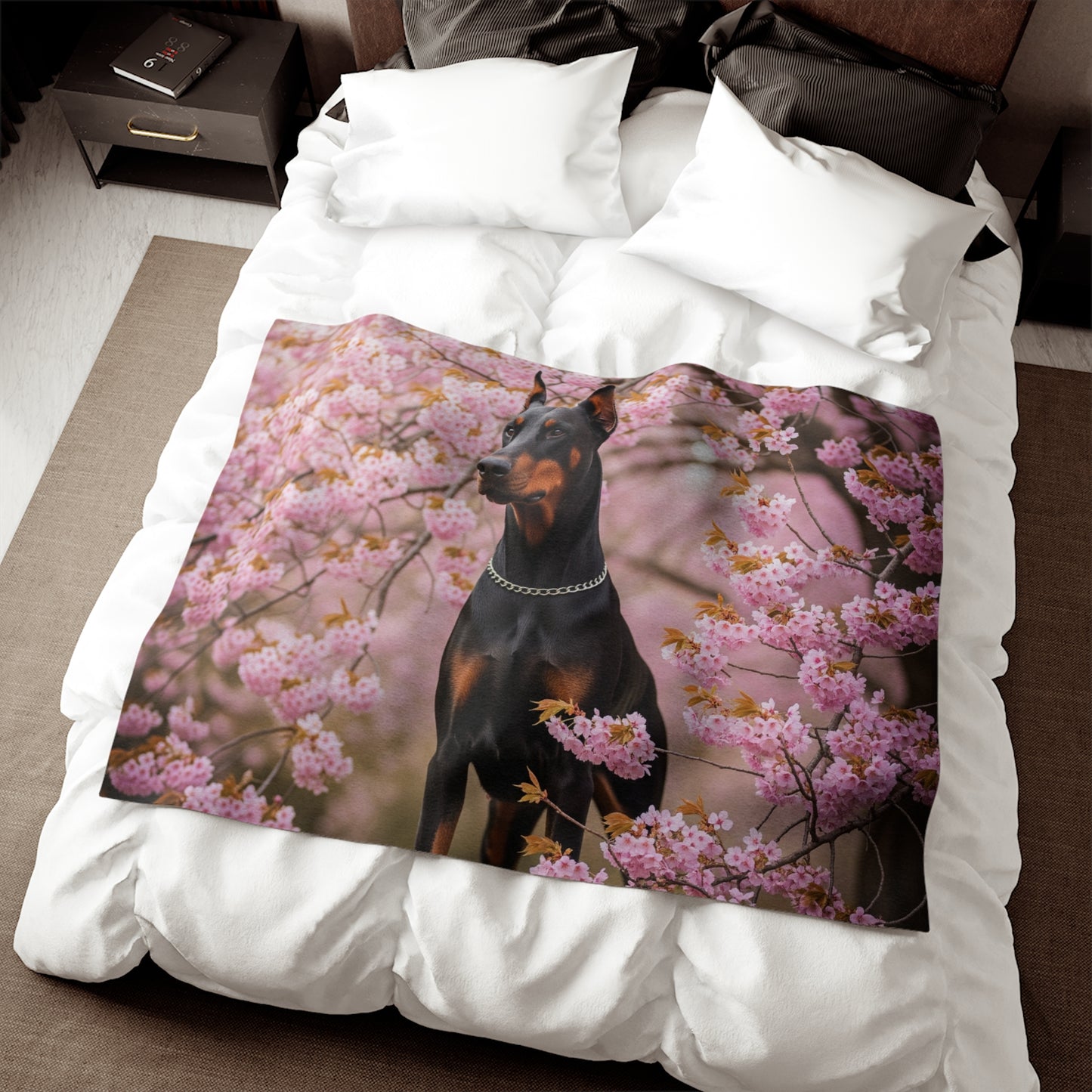 Doberman Sweatshirt Blanket