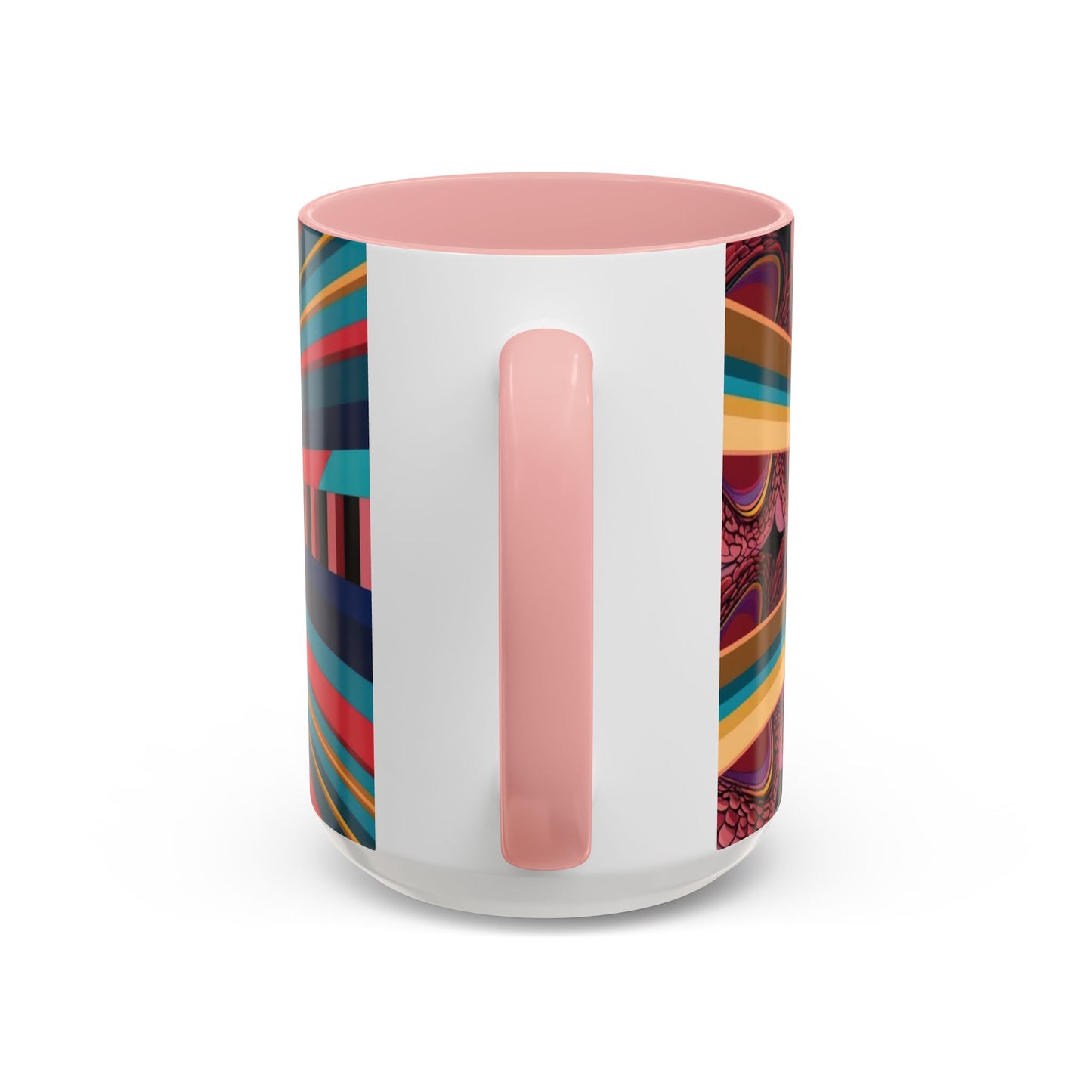 Optical Illusion Accent Mug – Ceramic Coffee Cup