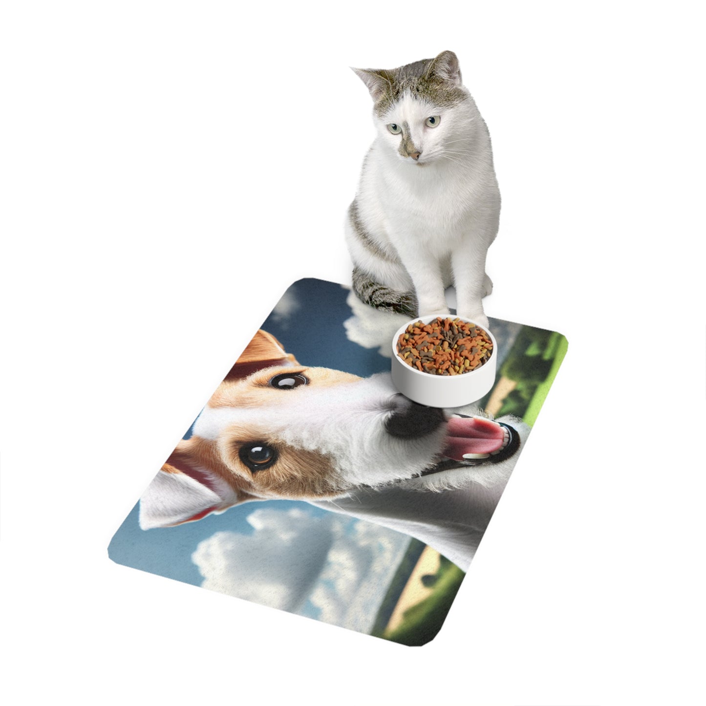 Pet Food Mat (12x18) - Smooth Fox Terrier