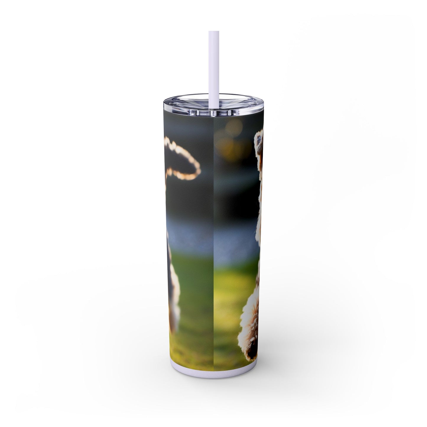 Lakeland Terrier Skinny Tumbler with Straw, 20oz