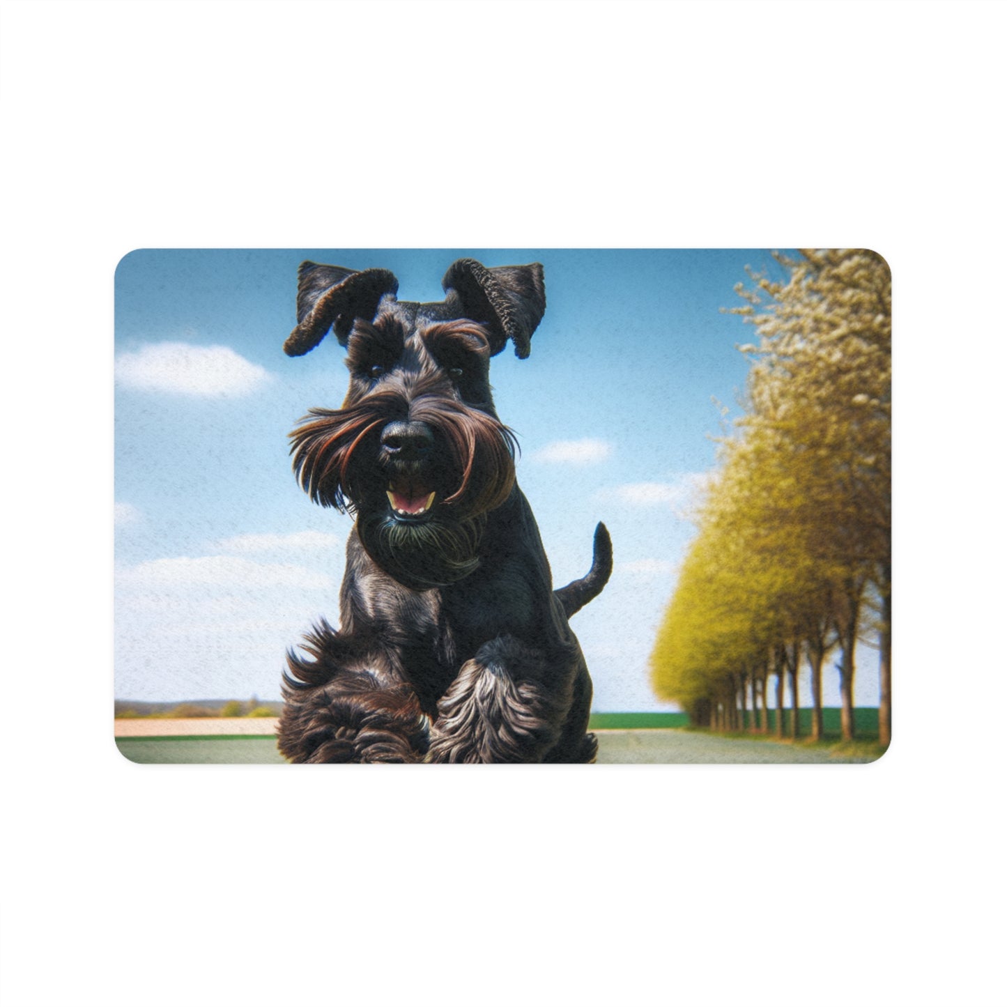 Pet Food Mat (12x18) - Giant Schnauzer