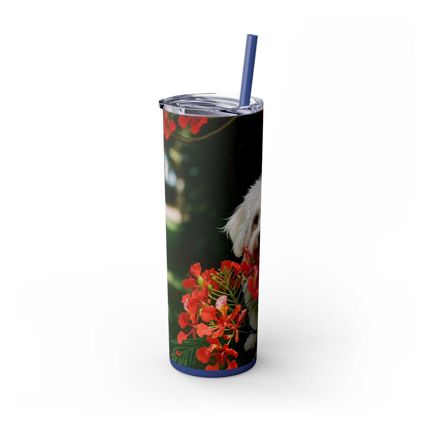 Gobelet Coton de Tuléar avec paille, 590 ml