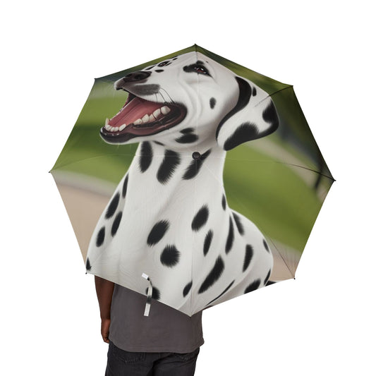 Dalmatian Semi-Automatic Foldable Umbrella