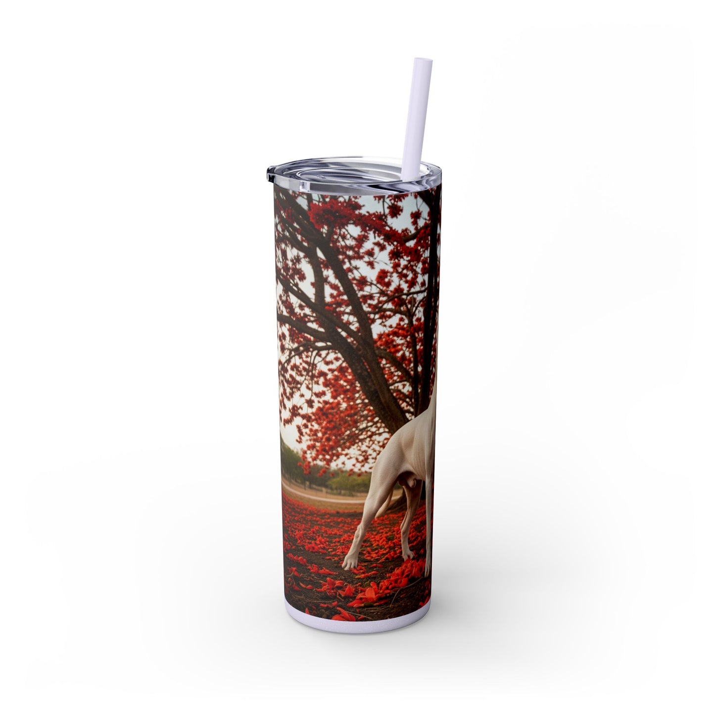 Gobelet Dogo Argentino avec paille, 590 ml