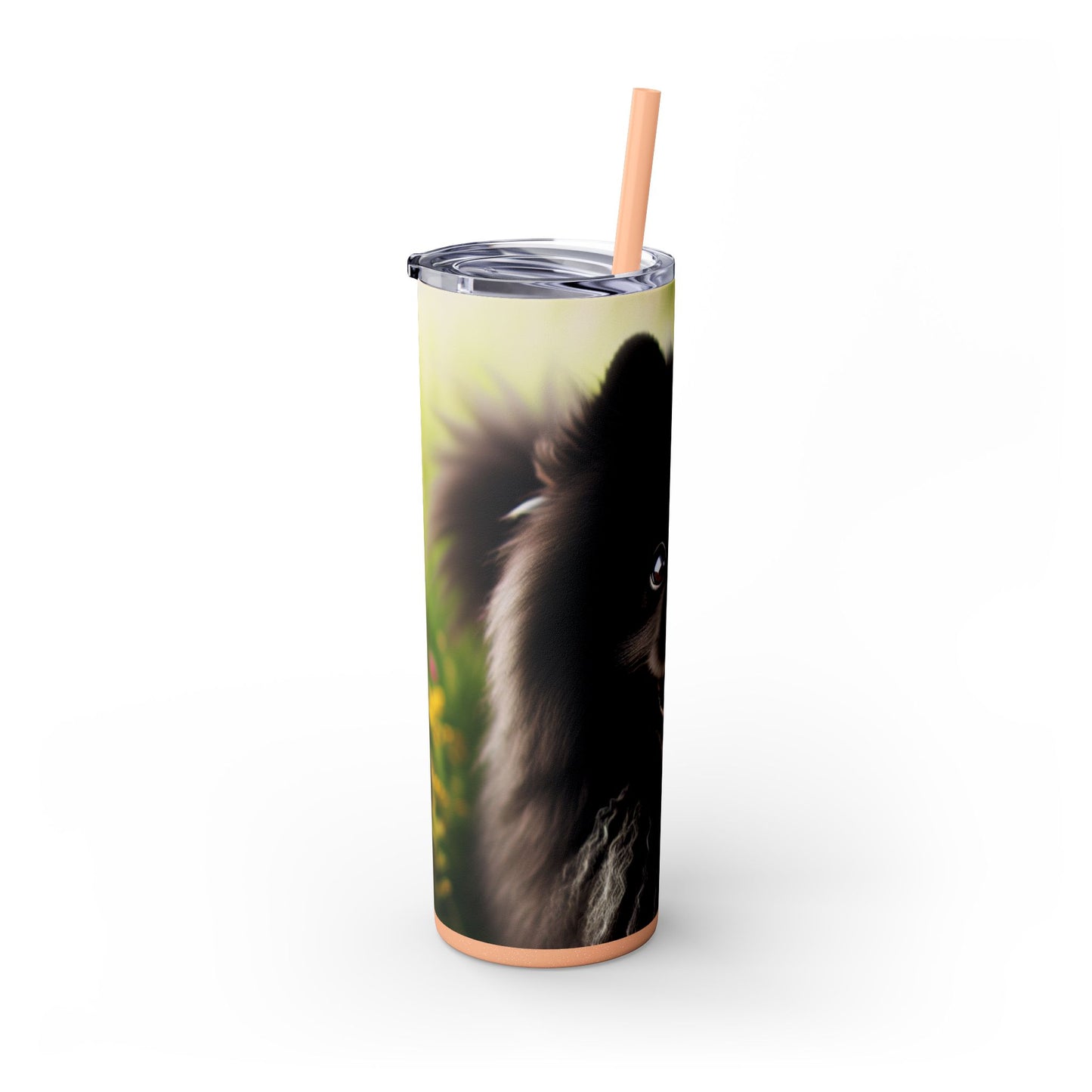 Swedish Lapphund Skinny Tumbler with Straw, 20oz