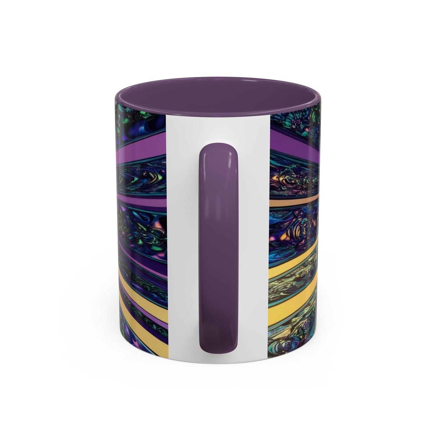 Optical Illusion Accent Mug – Ceramic Coffee Cup
