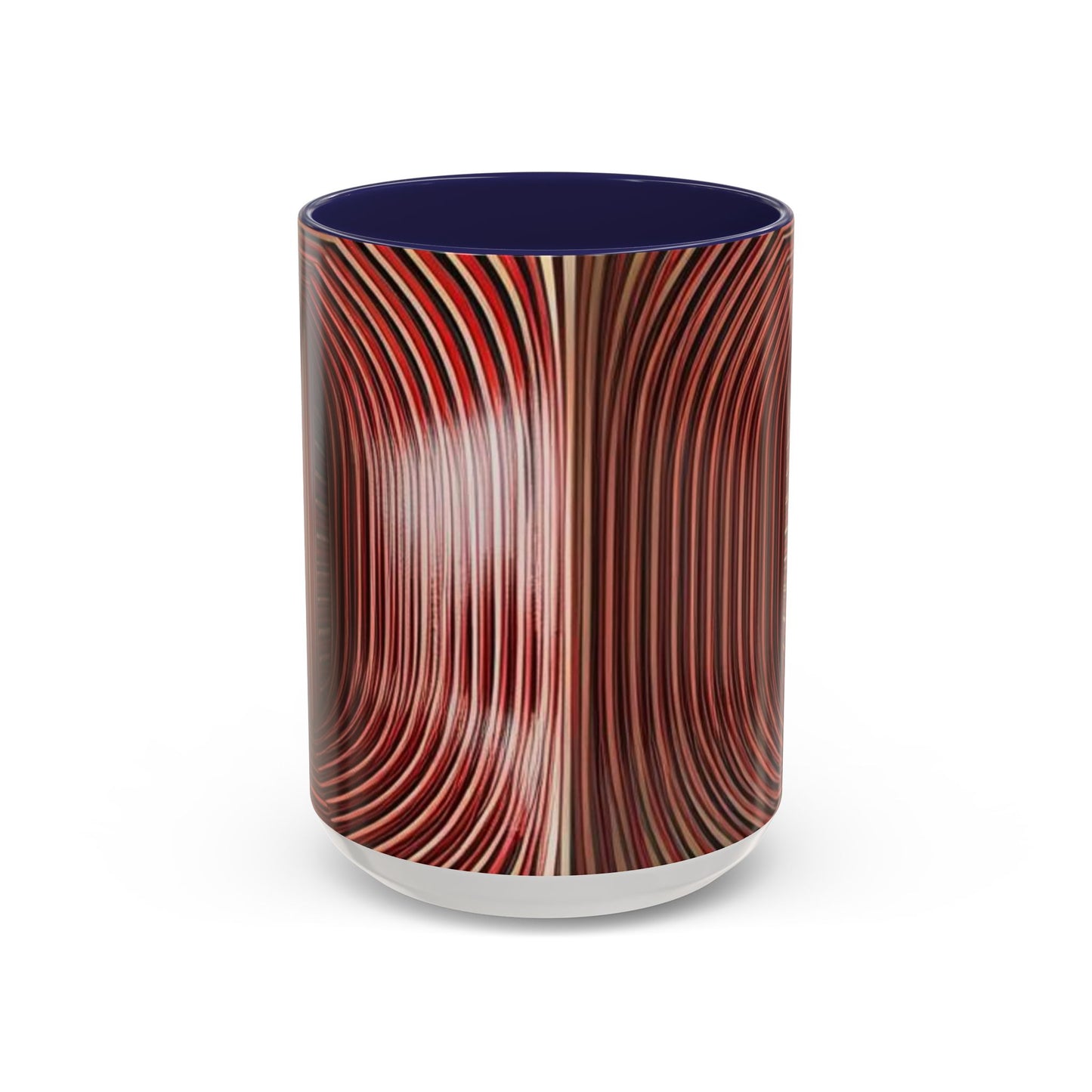 Optical Illusion Accent Mug – Ceramic Coffee Cup