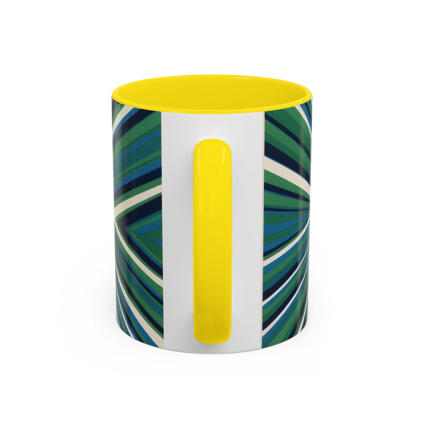 Optical Illusion Accent Mug – Ceramic Coffee Cup