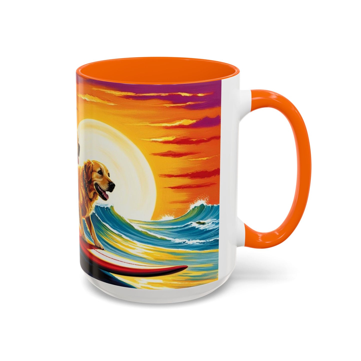 Taza de café con detalles de Surf Dogs: el regalo perfecto para los amantes de los perros