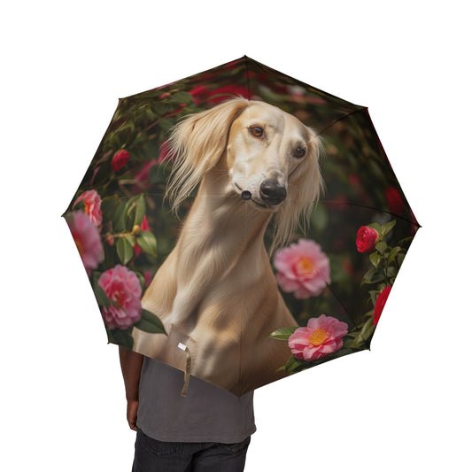 Chinese Saluki Semi-Automatic Foldable Umbrella