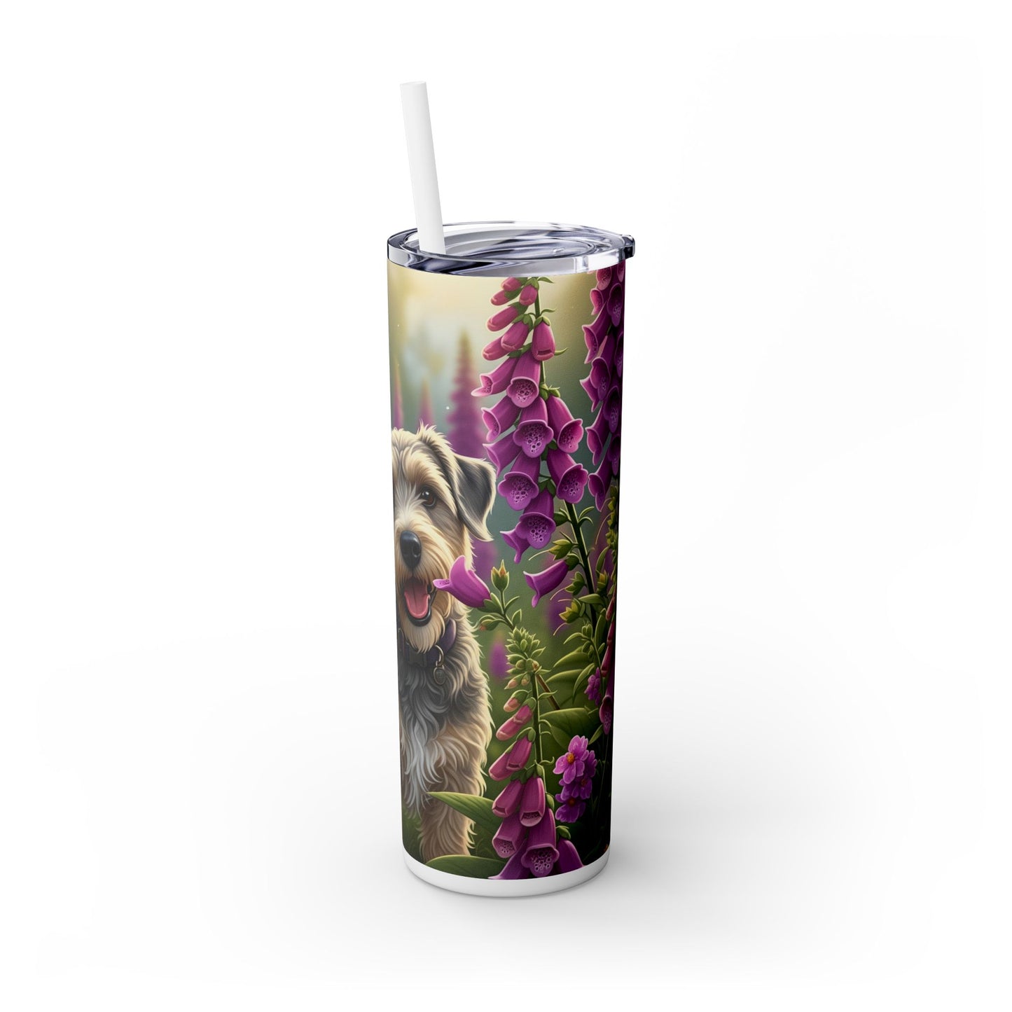 Skinny Tumbler with Straw – 20 oz Stainless Steel Cup