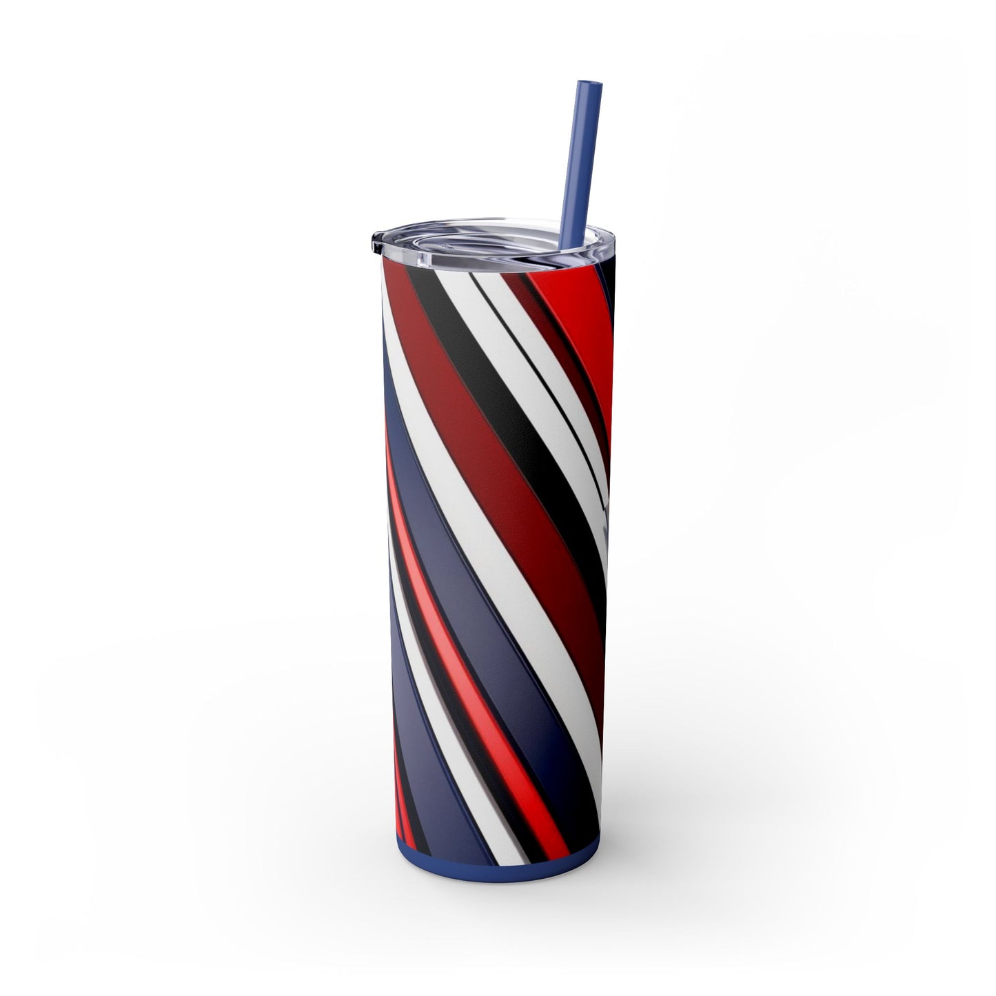 Optical Illusion Skinny Tumbler with Straw, 20oz