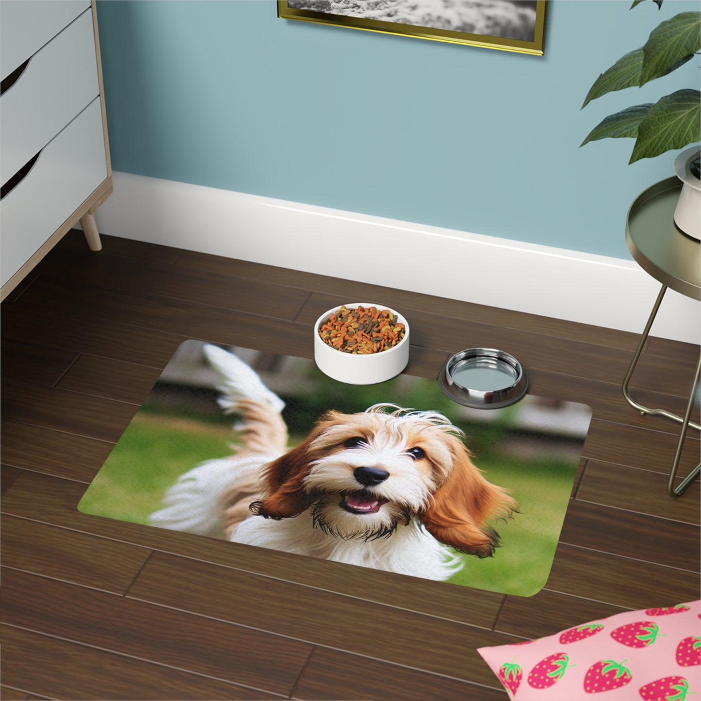 Pet Food Mat (12x18) - Petit Basset Griffon Vendeen