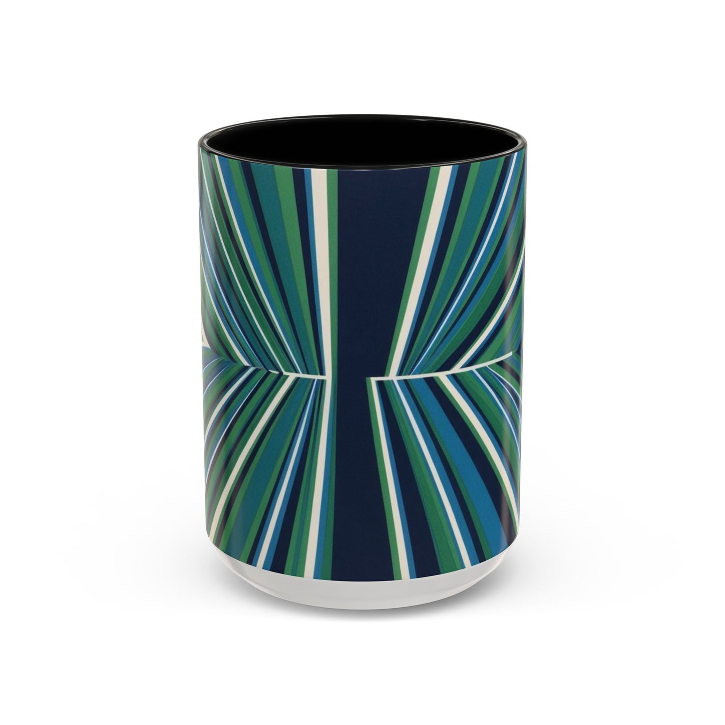 Optical Illusion Accent Mug – Ceramic Coffee Cup