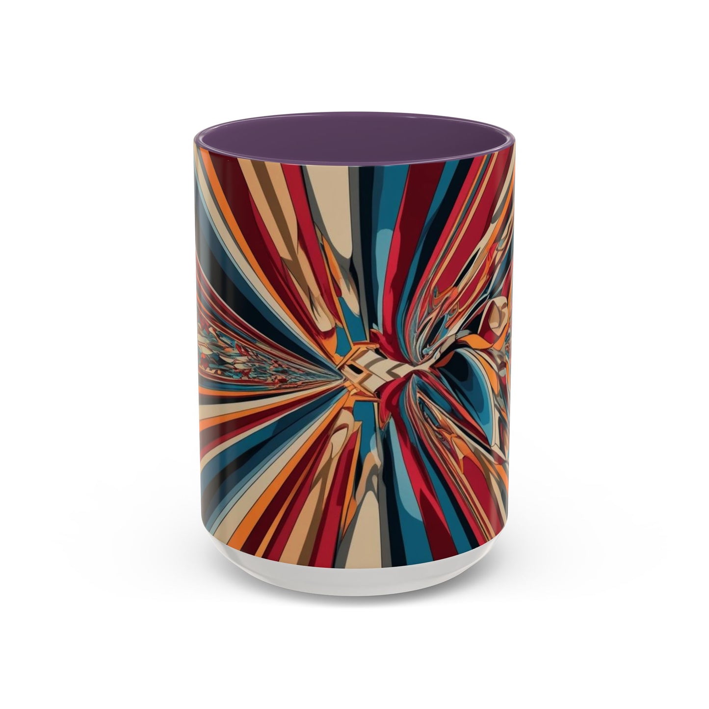 Optical Illusion Accent Mug – Ceramic Coffee Cup