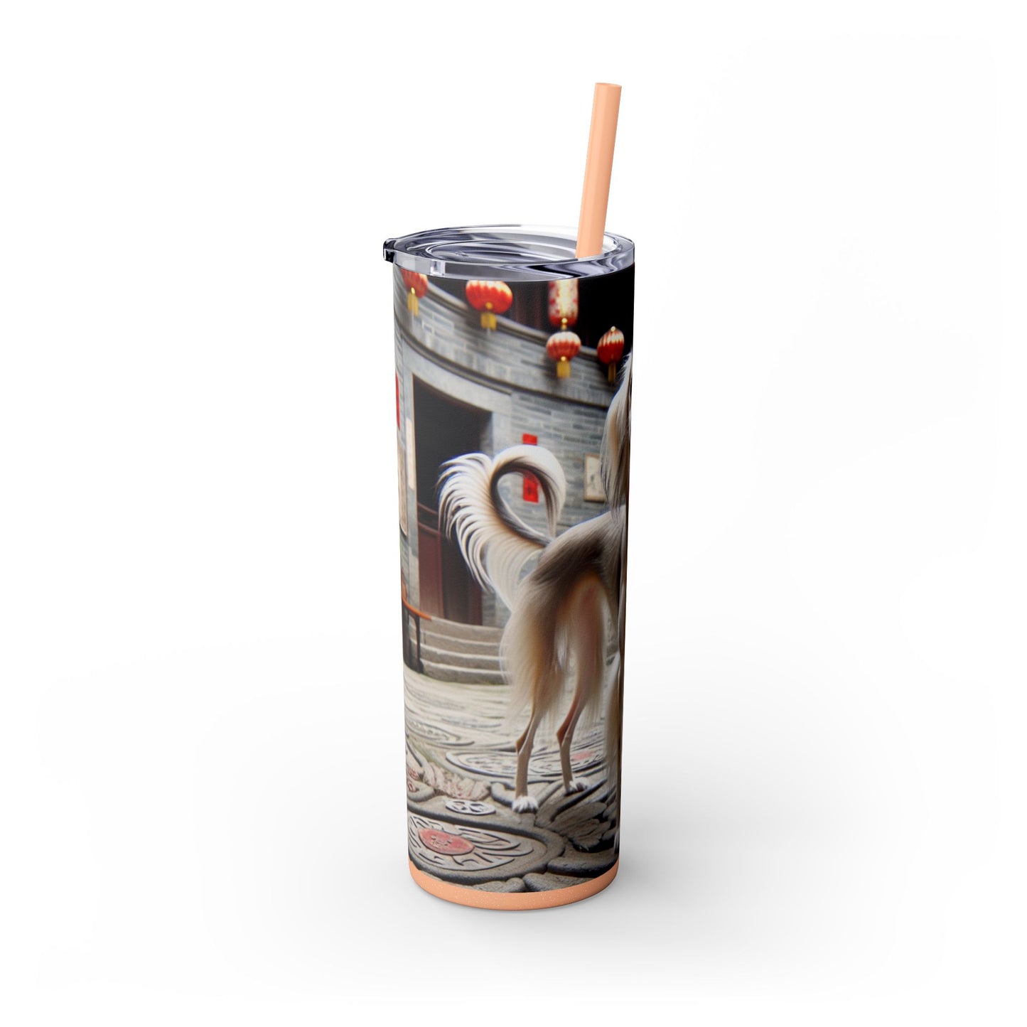Gobelet Saluki chinois avec paille, 590 ml