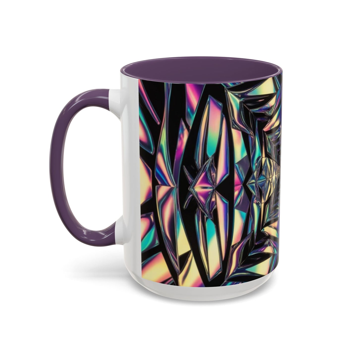 Optical Illusion Accent Mug – Ceramic Coffee Cup
