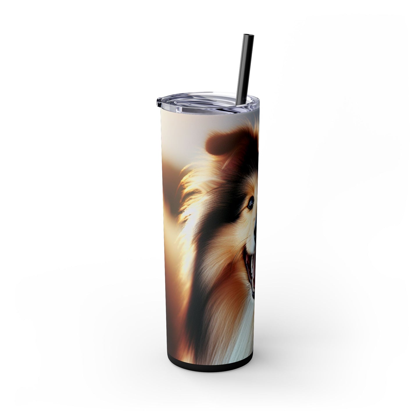 Vaso Collie con pajita, 20 oz