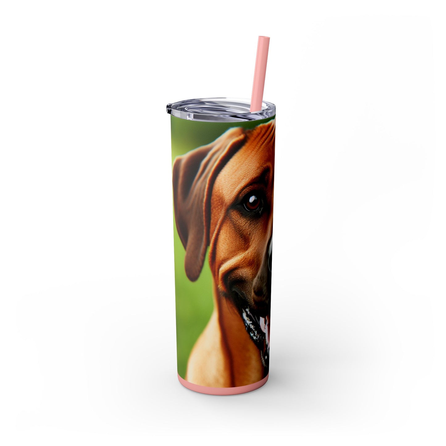 Rhodesian Ridgeback Skinny Tumbler with Straw, 20oz