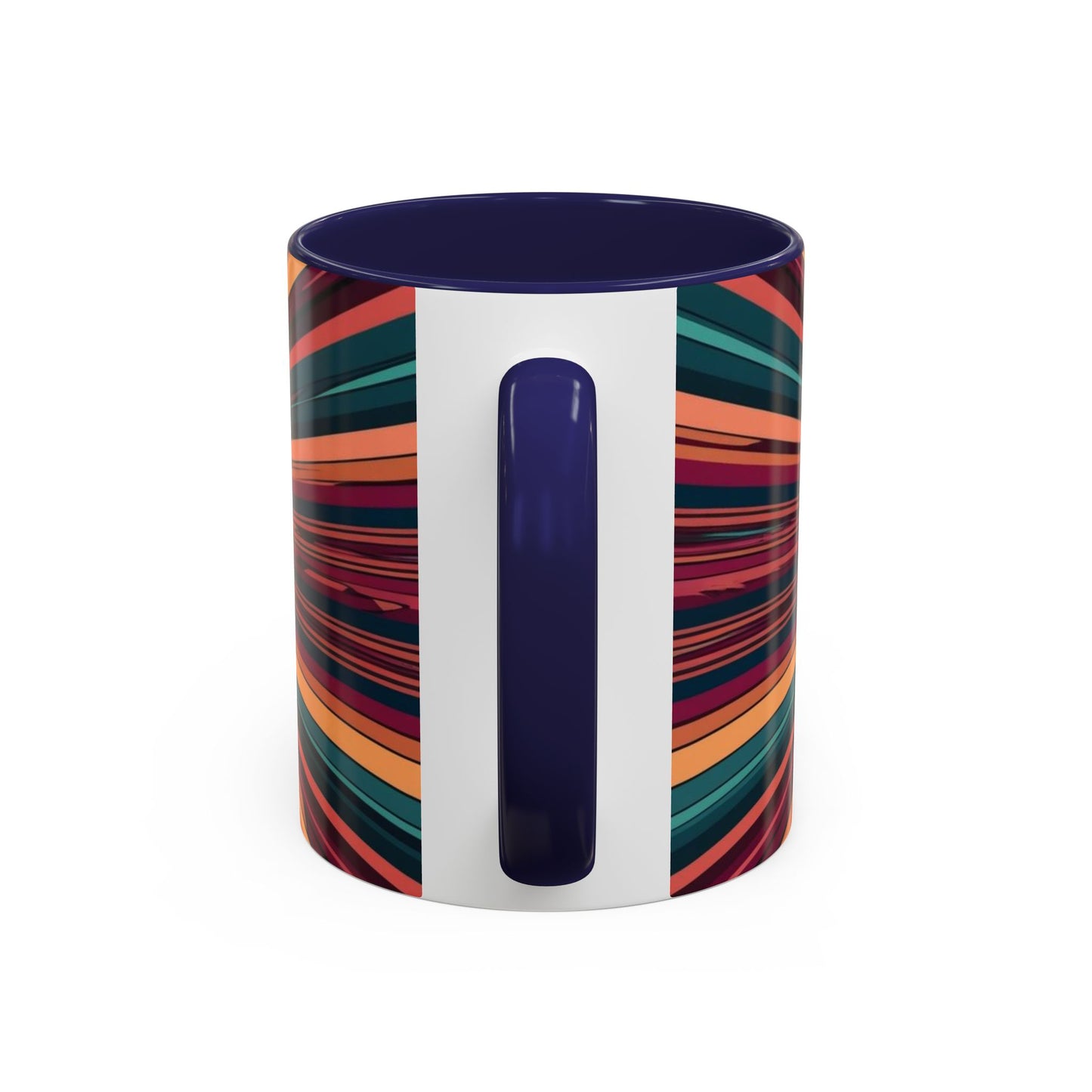 Optical Illusion Accent Mug – Ceramic Coffee Cup