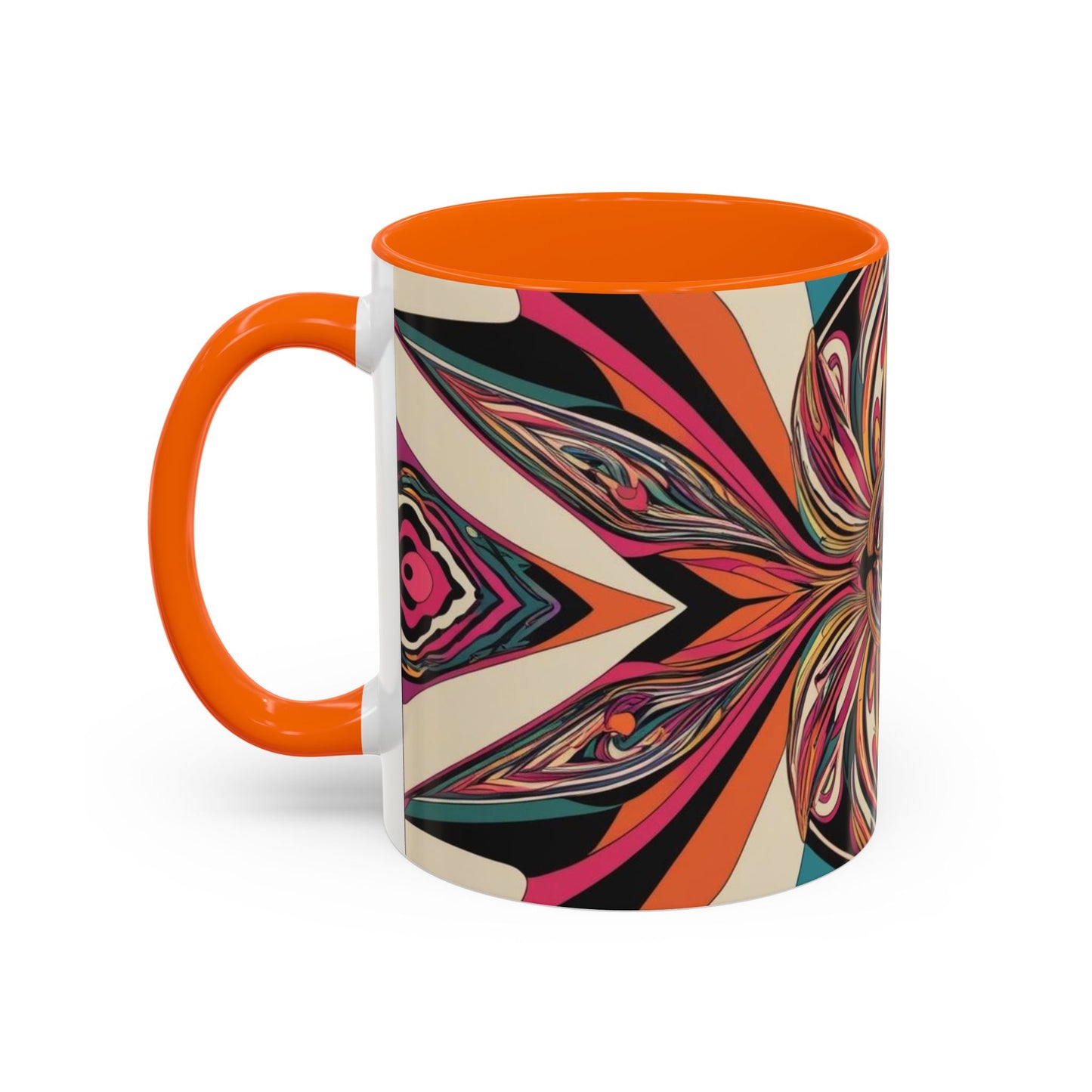 Optical Illusion Accent Mug – Ceramic Coffee Cup