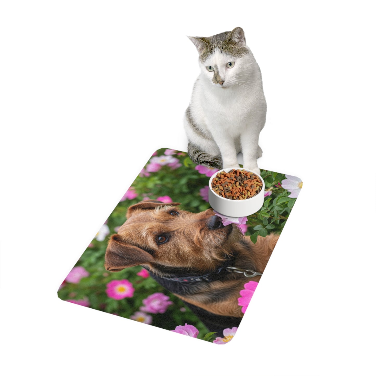 Pet Food Mat (12x18) - Teddy Roosevelt Terrier