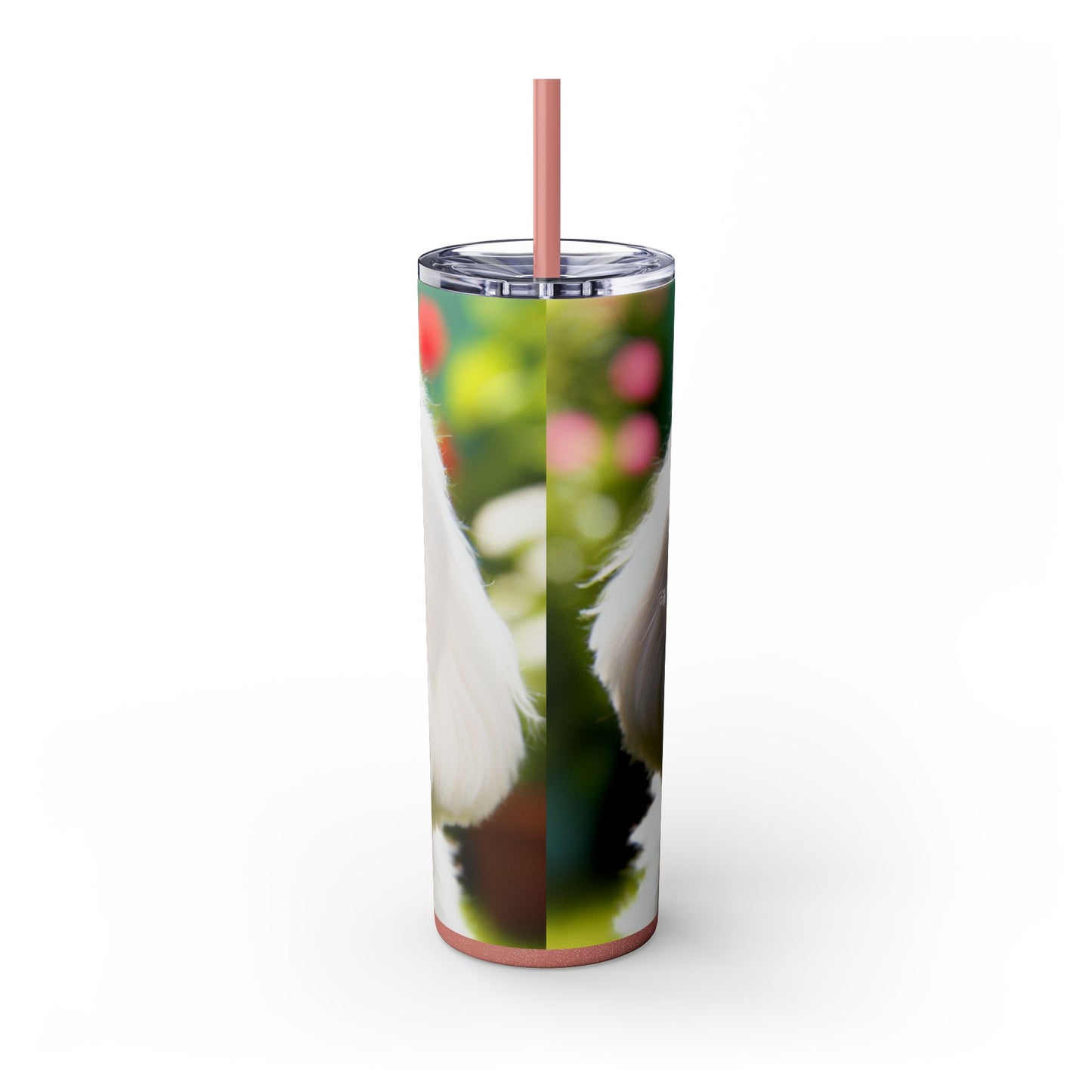 Skinny Tumbler with Straw – 20 oz Stainless Steel Cup