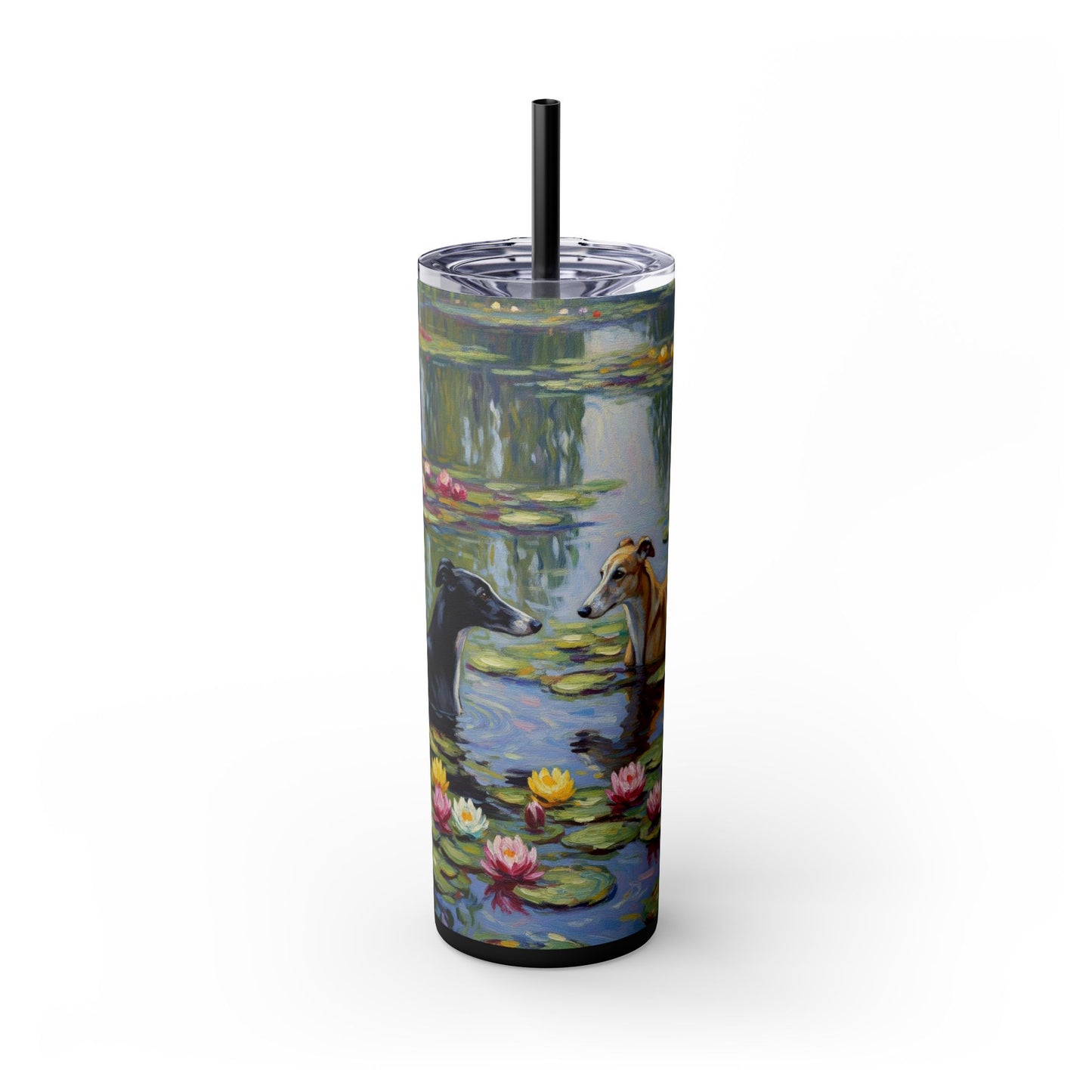 Vaso para galgos con pajita, 20 oz