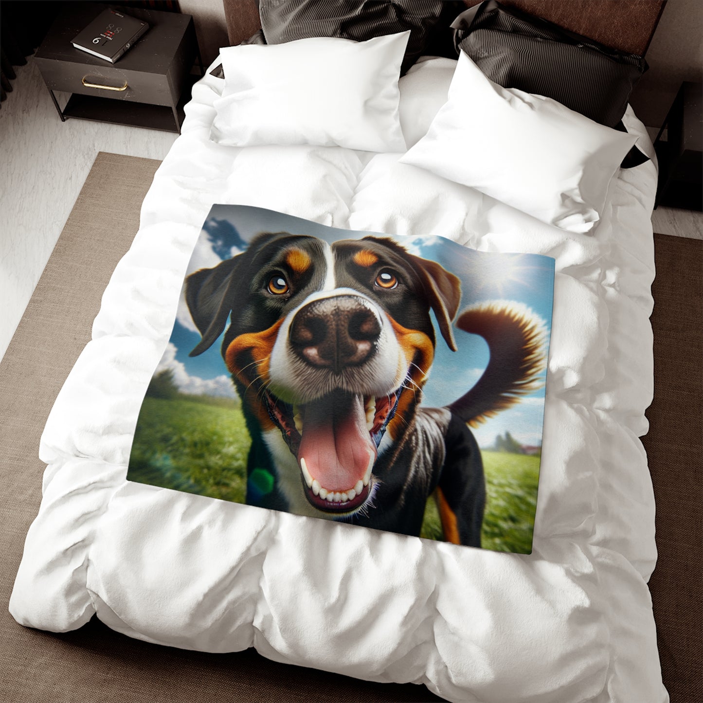 Greater Swiss Mountain Dog Sweatshirt Blanket