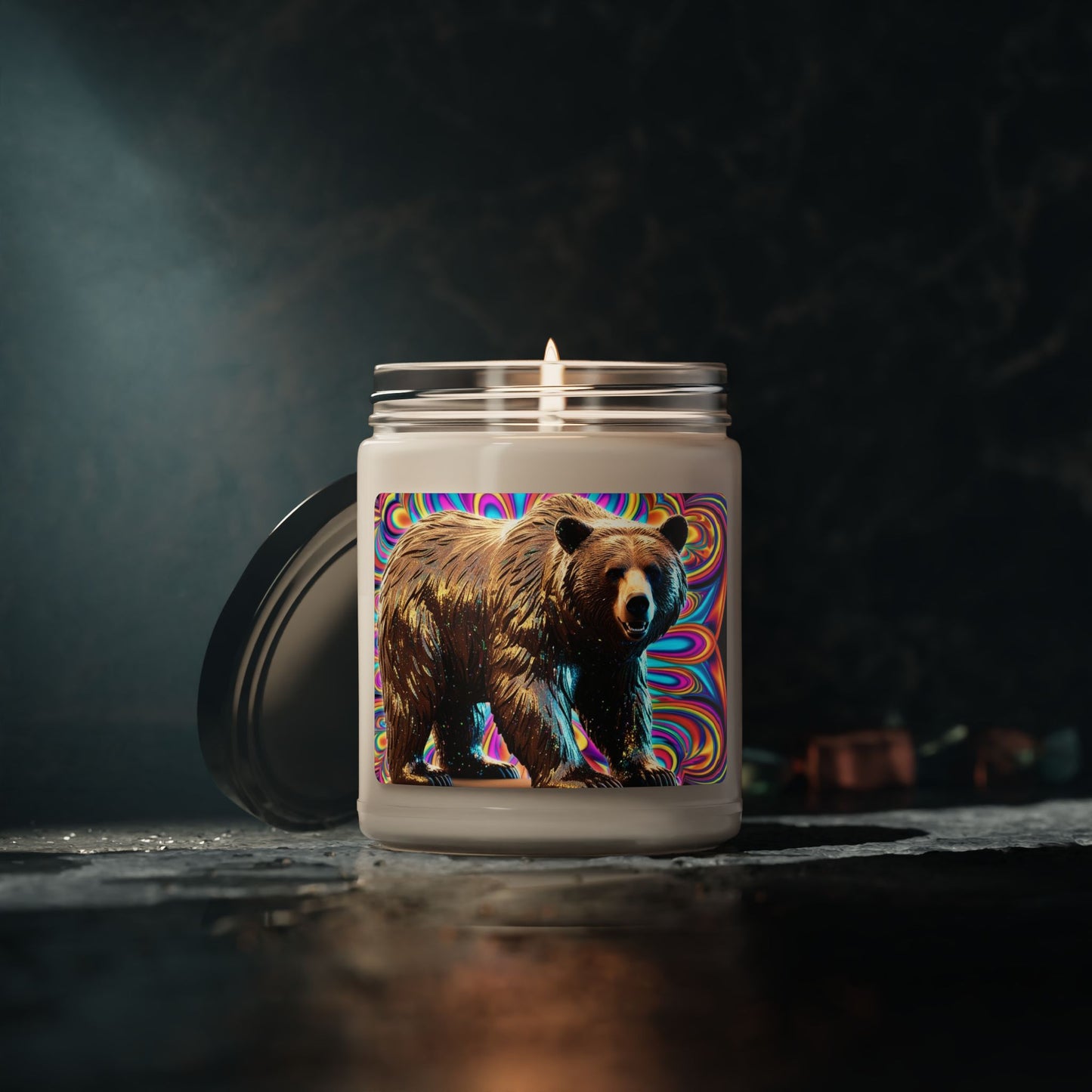 Psychedelic Grizzly- Scented Soy Candle, 9oz