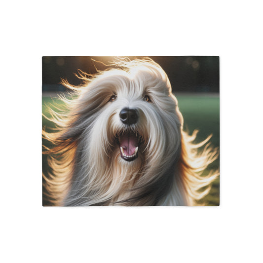 Bearded Collie Sweatshirt Blanket