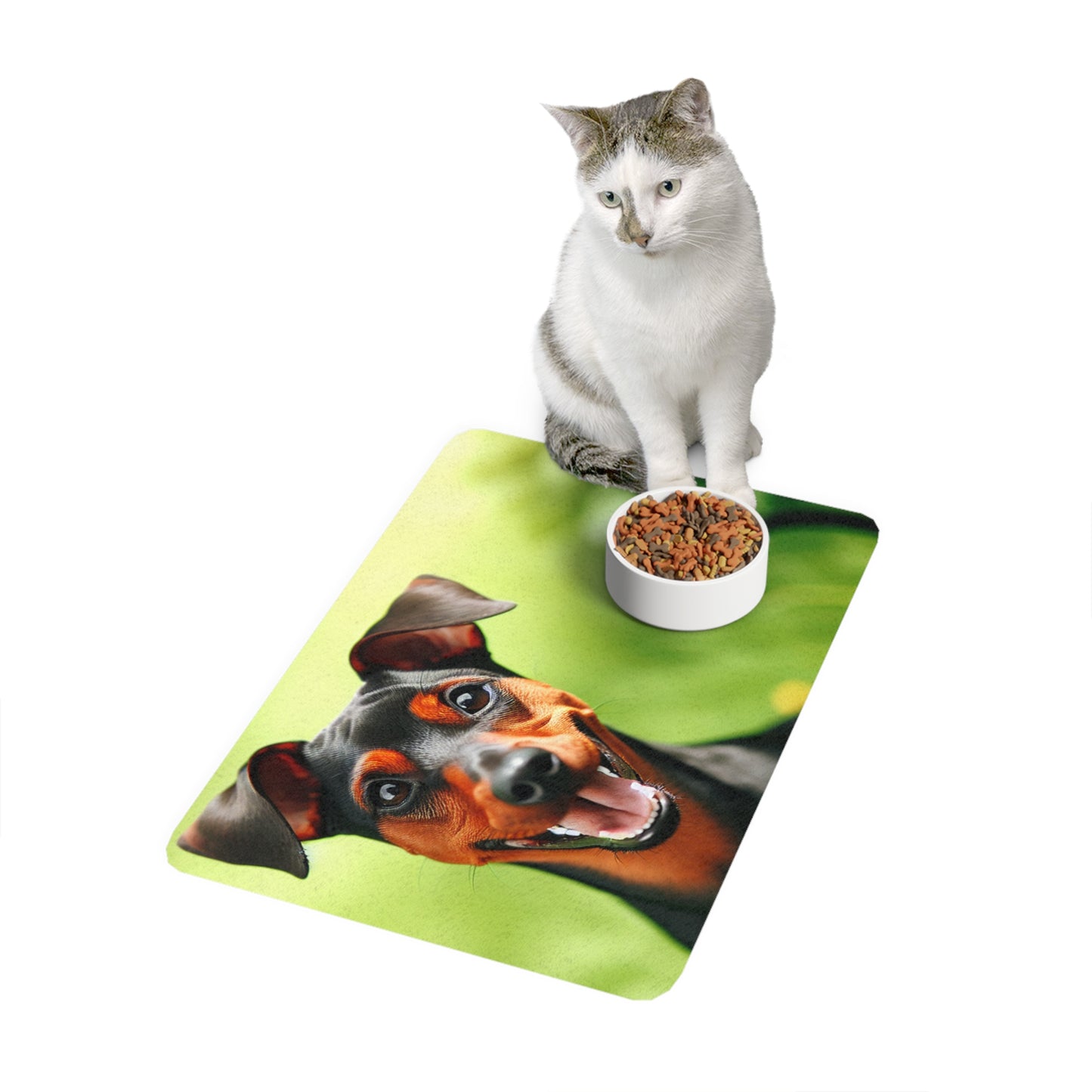 Pet Food Mat (12x18) - German Pinscher