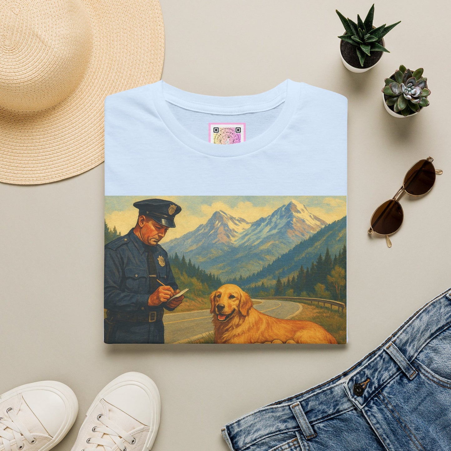 "Arrested for Littering" Retro Tee Shirt
