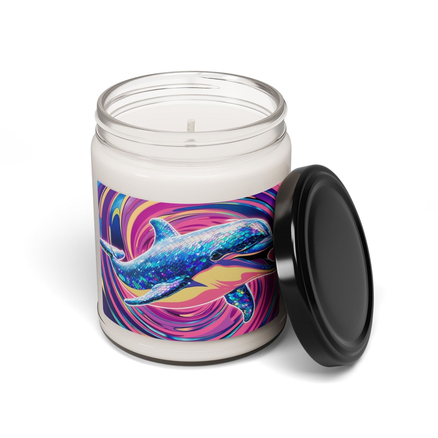 Glittery Dolphin- Scented Soy Candle, 9oz