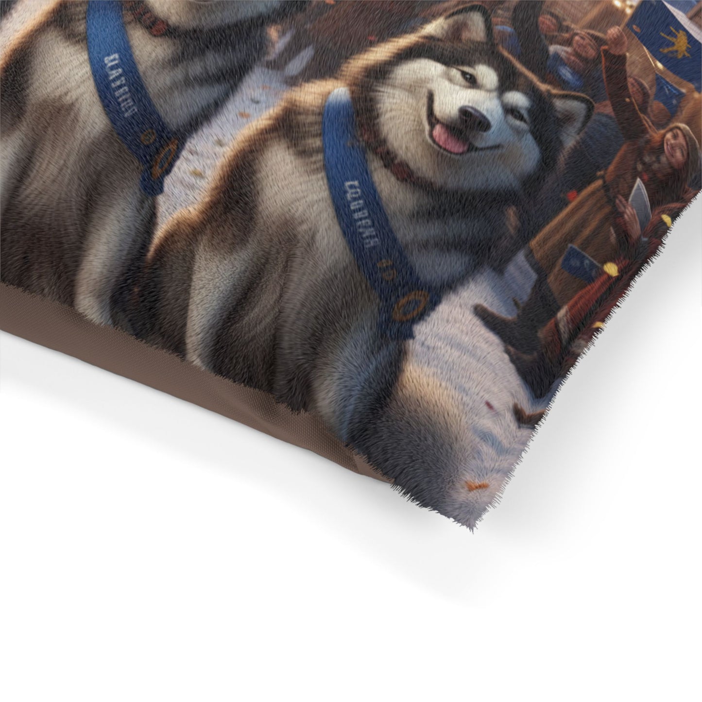 Happy Alaska Day Alaskan Malamutes Pet Bed