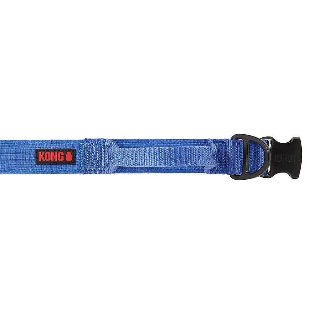 Collier pour chien KONG Ultra Durable avec poignée rembourrée confortable XL Bleu Contrôle réglable
