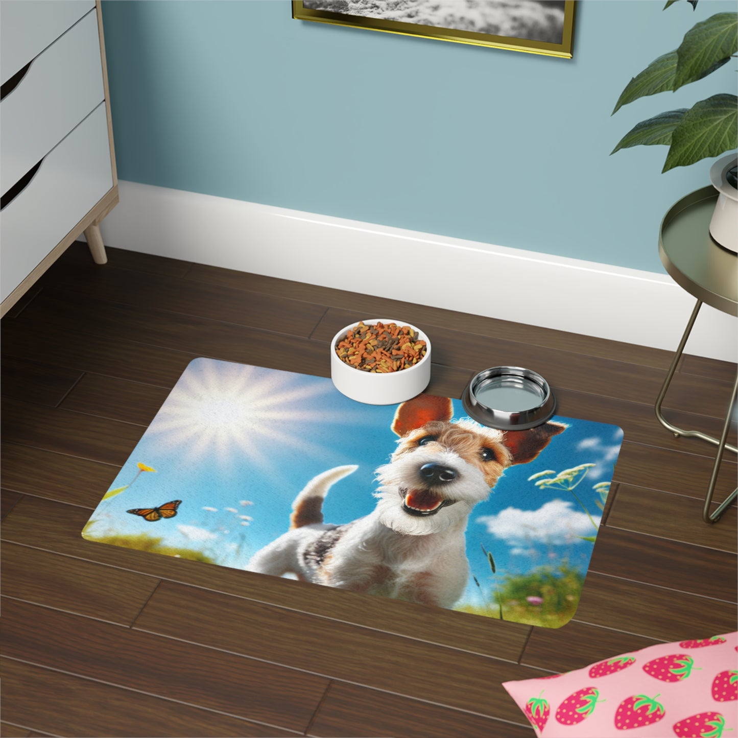 Pet Food Mat (12x18) - Fox Terrier