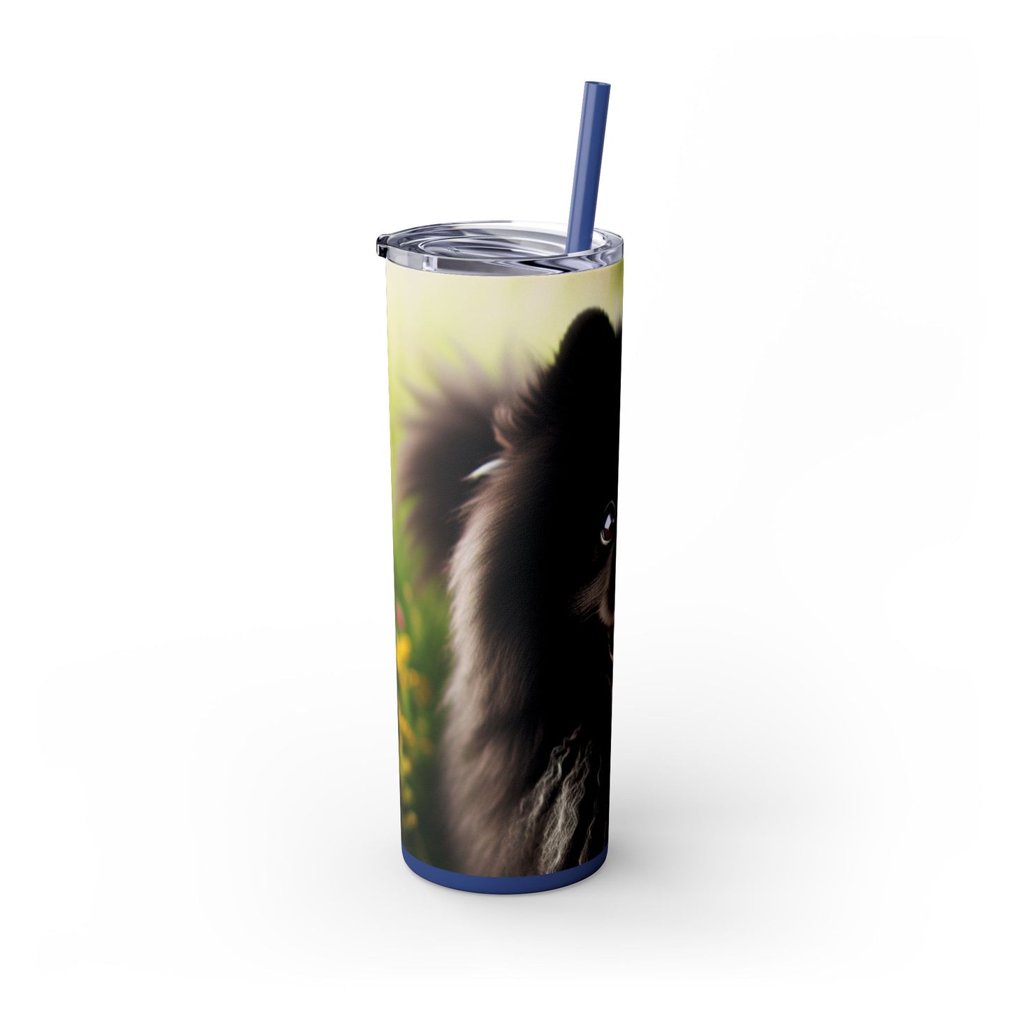 Swedish Lapphund Skinny Tumbler with Straw, 20oz