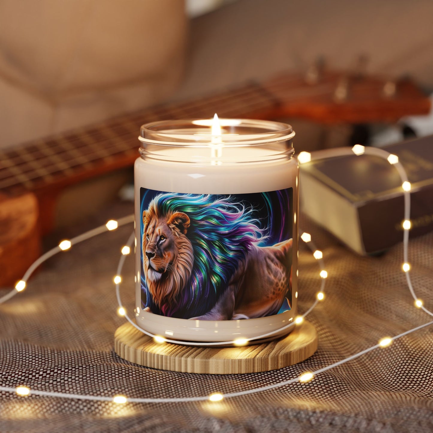 Psychedelic Lion- Scented Soy Candle, 9oz