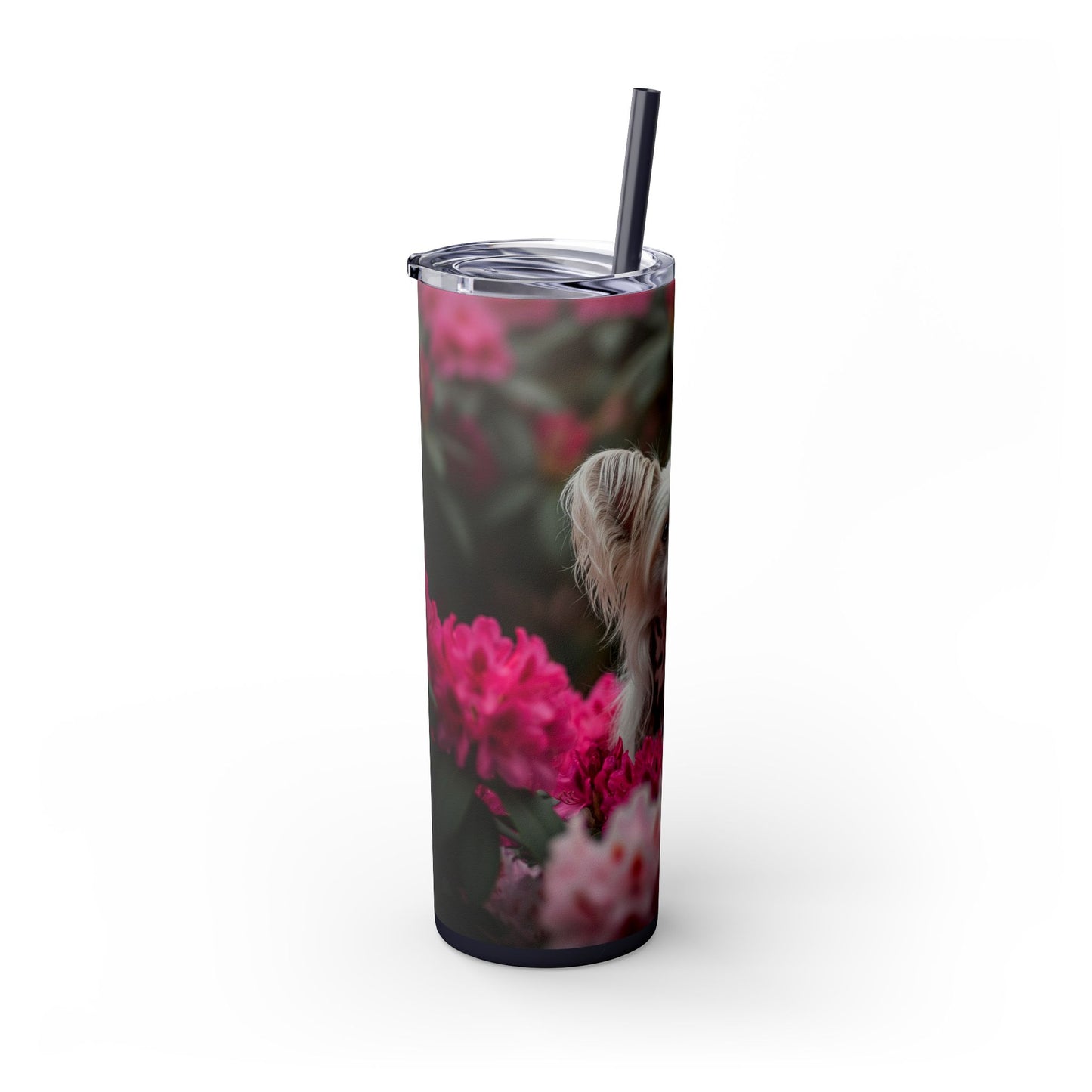 Skinny Tumbler with Straw – 20 oz Stainless Steel Cup