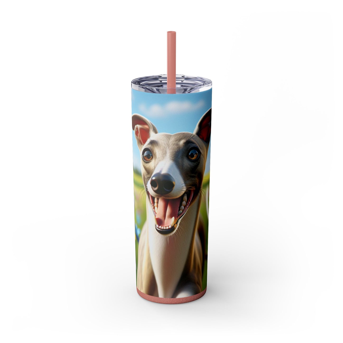Whippet Skinny Tumbler with Straw, 20oz