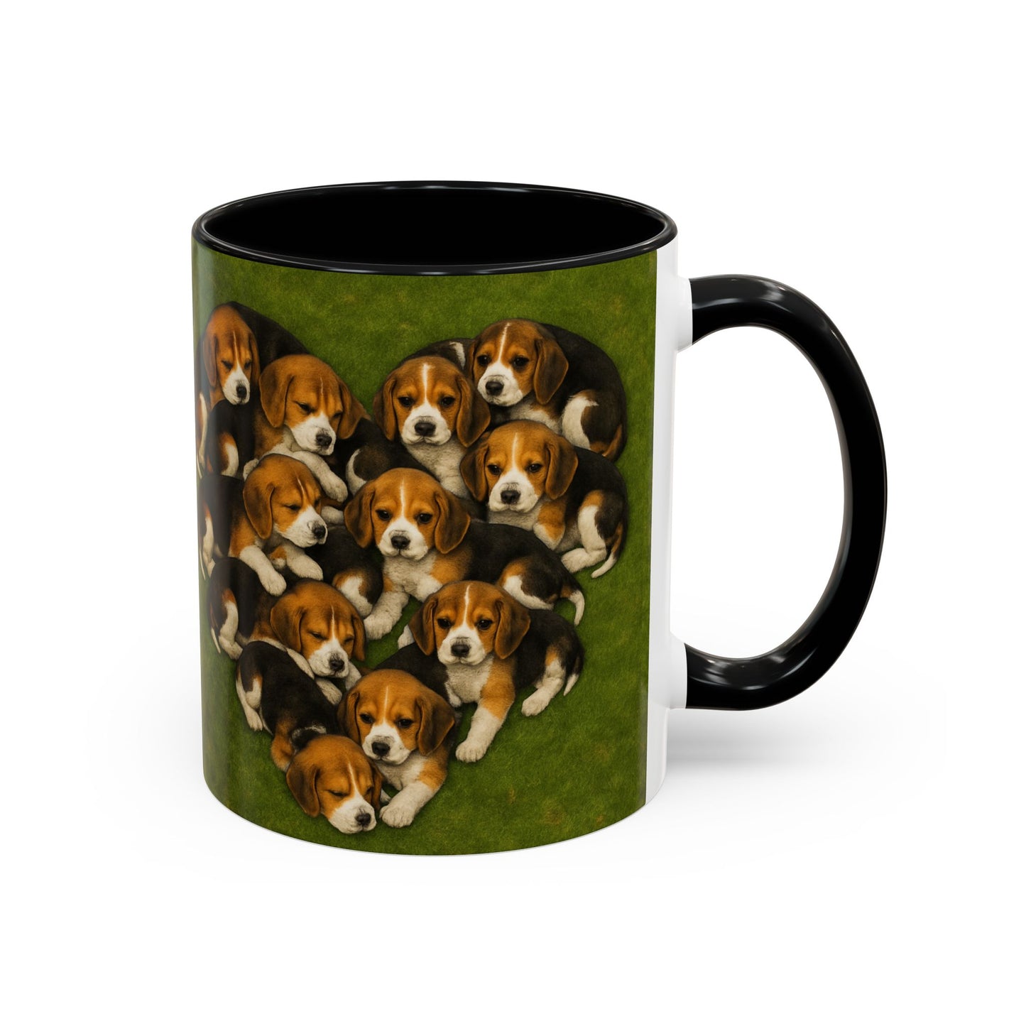 Beagle puppies Accent Coffee Mug - Perfect Gift for Dog Lovers