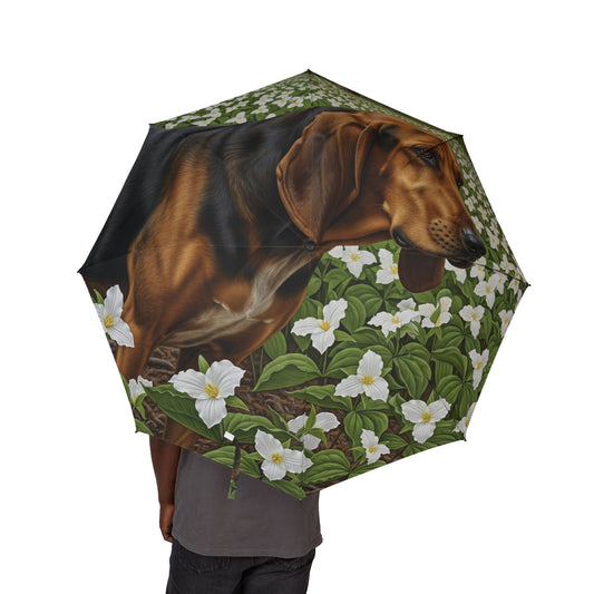 Treeing Walker Coonhound Semi-Automatic Foldable Umbrella