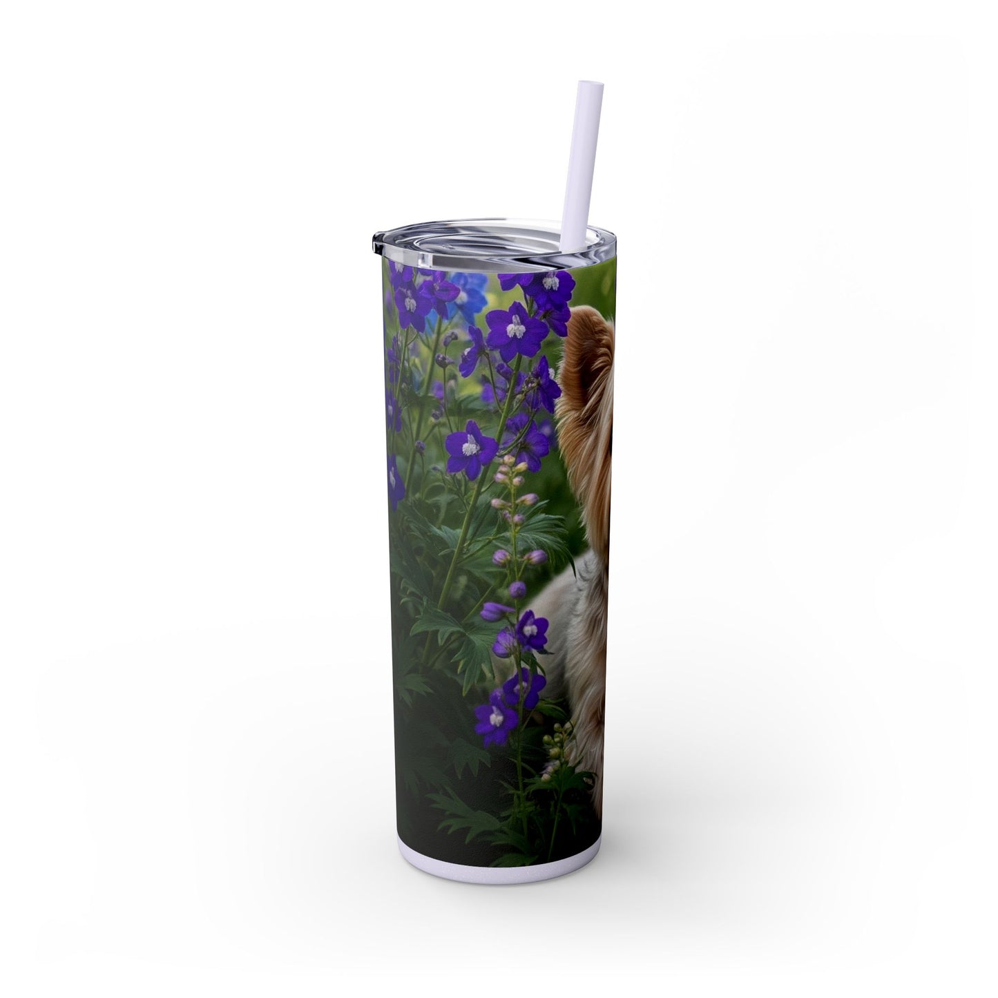 Yorkiepoo Tumbler with Straw, 20oz